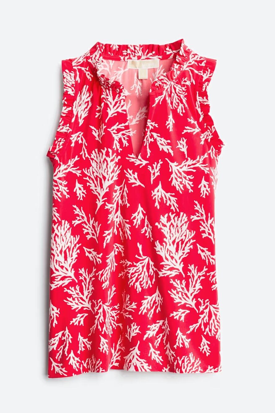 MICHAEL Michael Kors Cerinna Ruffle Top – Size XL - EUC